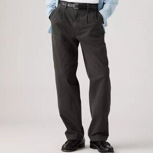 Levi's XX Chino Loose Pleated Straight Pants Men's 38x30 (28.5) Pirate Black NWT
